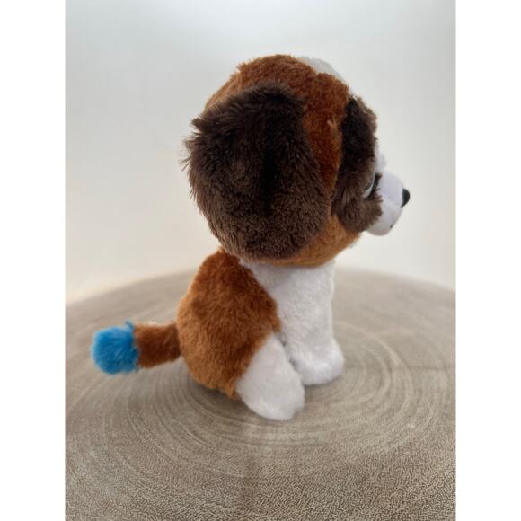 Ty Beanie Boos Duke The Dog Blue Glitter Eyes and Blue Tail Tip - Picture 4 of 9